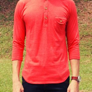 Raglan 3/4 Tee (Red)